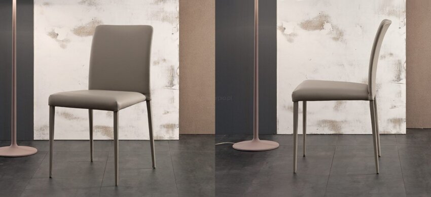 Krzesło tapicerowane Deli firmy Bonaldo dzięki prostej i uniwersalnej sylwetce pasuje do każdego stylu