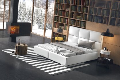 Upholstered bed Domenico