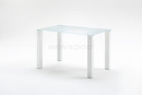 Hanna - uroczy stolik ze szklanym blatem 120x80cm