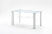 Hanna - uroczy stolik ze szklanym blatem 140x80cm