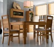 Stół rozkładany oraz krzesła - kolekcja Malaren firmy Zakor
