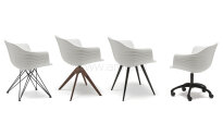 Krzesło Indy Cattelan Italia - lekkie, nowoczesne, obrotowe, na nogach lub kółkach