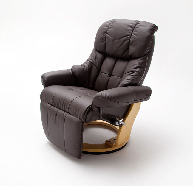 Recliner Calgary with relax function 2 brown leather