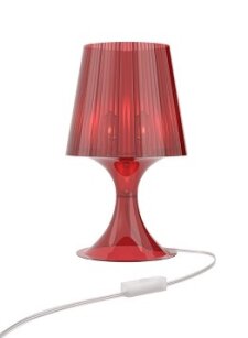 Lampa Smart czerwony transparent