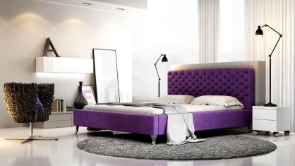 Upholstered bed Giovanna