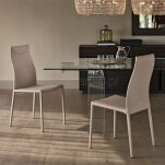 Maya Flex Cattelan Italia - krzesło z elastycznym oparciem, tapicerowane w wielu kolorach