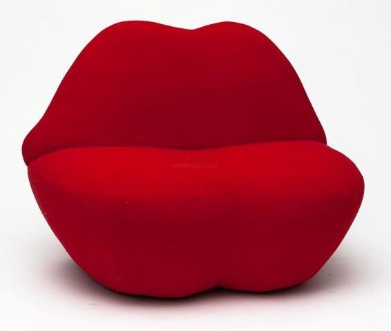 Fotel Usta inspirowany Kiss Bocca