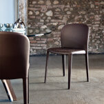 Daisy firmy Cattelan Italia - urzekające krzesło w całości tapicerowane skórą w wielu kolorach